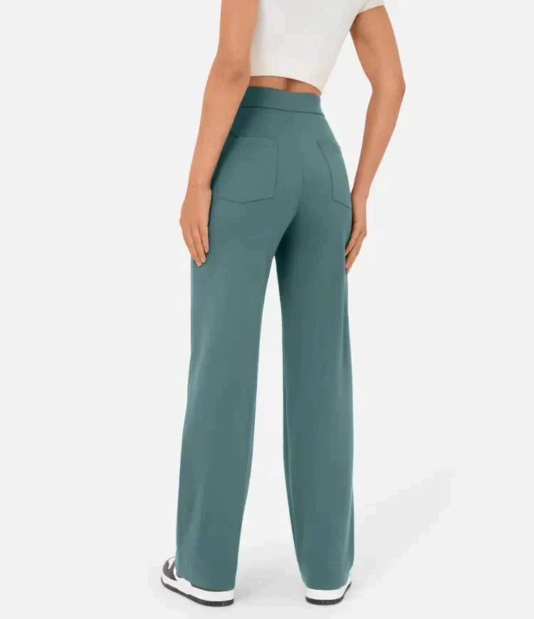 Gyula - High waist elastic casual trousers