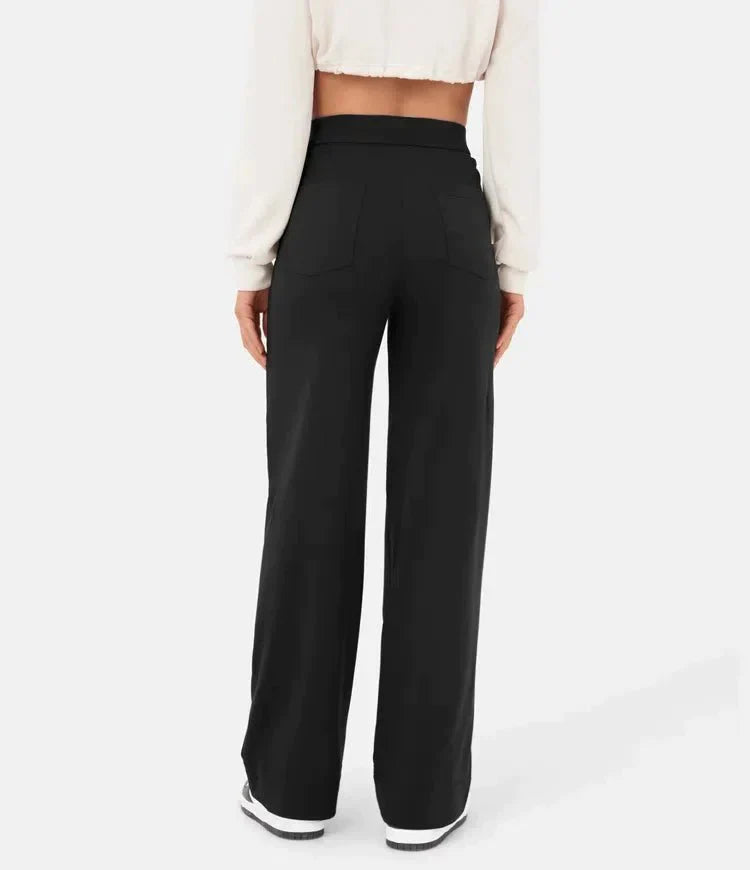 Gyula - High waist elastic casual trousers