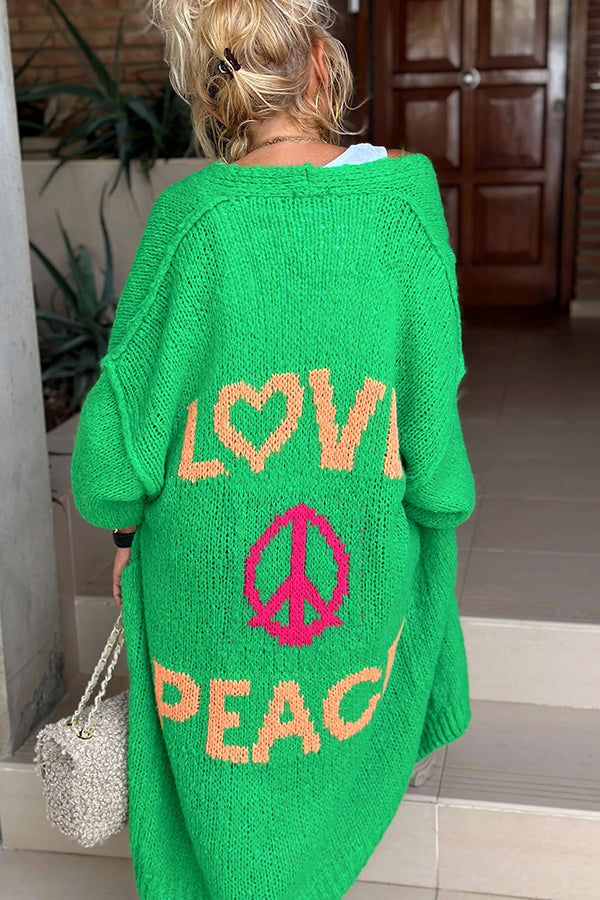 Ibiza™ Peace Stylish Cardigan