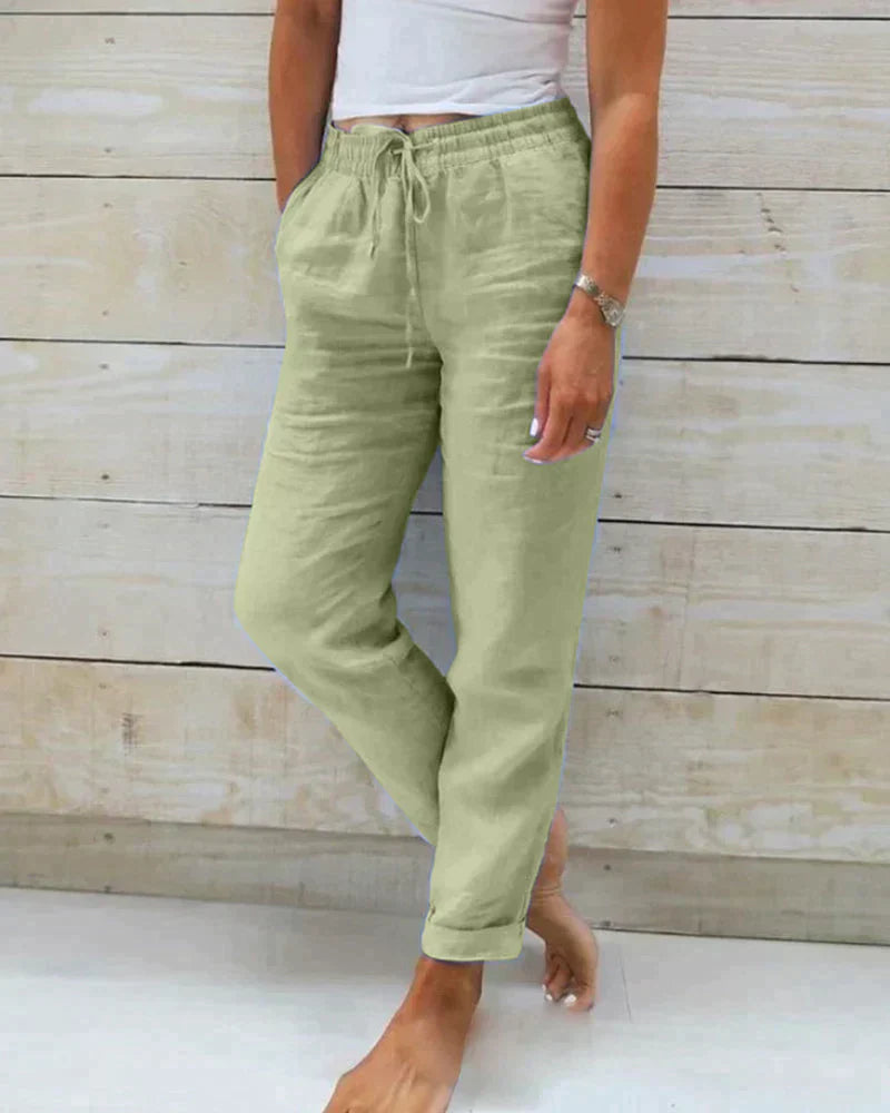 STACY - Stylish linen trousers for women