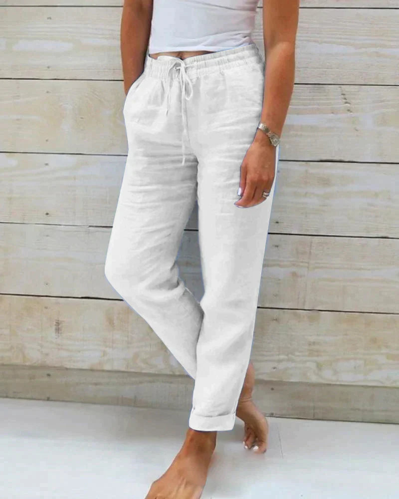 STACY - Stylish linen trousers for women