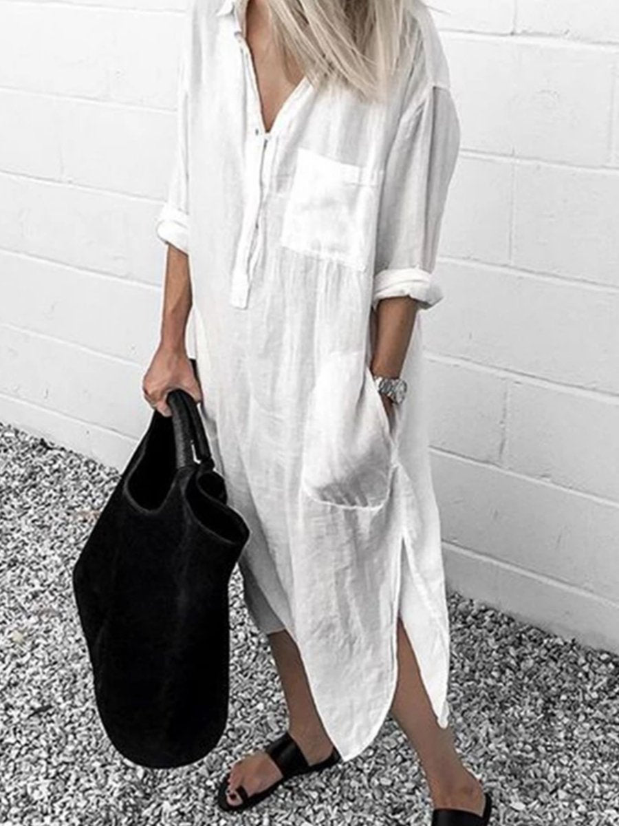 Aileen - super beautiful and very elegant maxi linen dress, ideal for summer