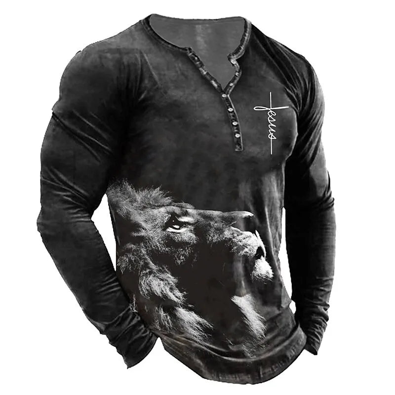 Feris graphic lion sweatshirt for men