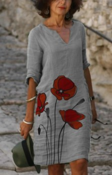 Kori - stylish and cozy linen dress