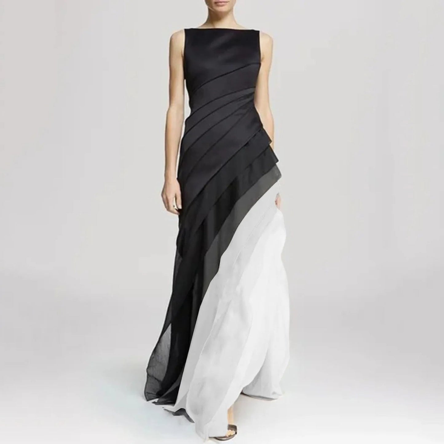 Erica - Elegant layered ombre dress