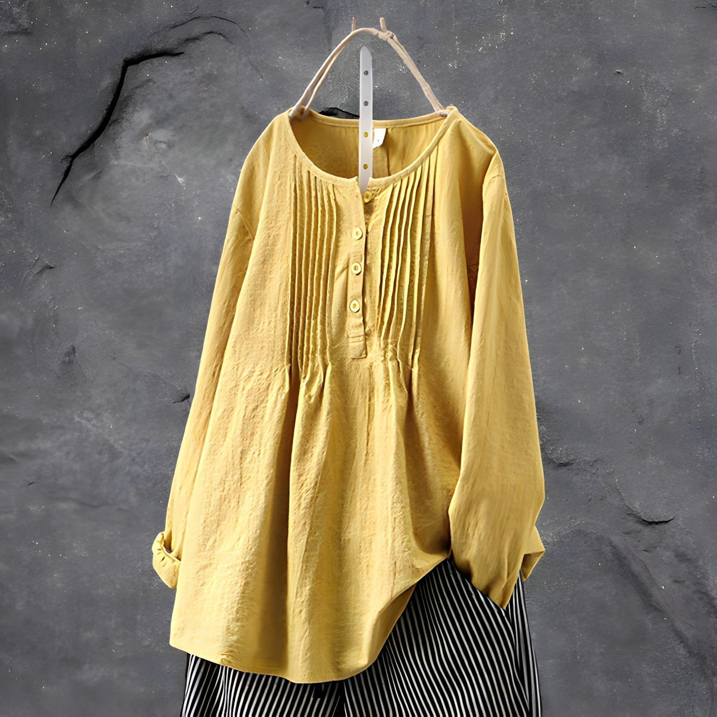 Handcrafted stylish loose blouse