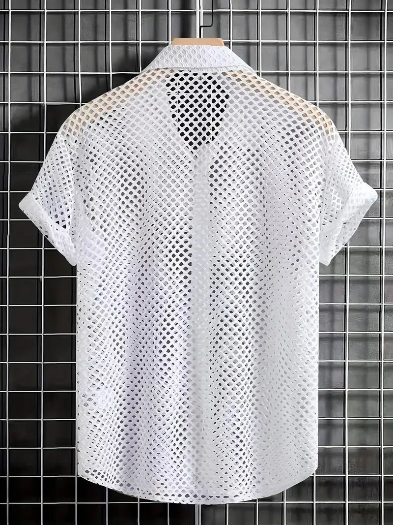 Daniel – hollowed out short sleeve shirt