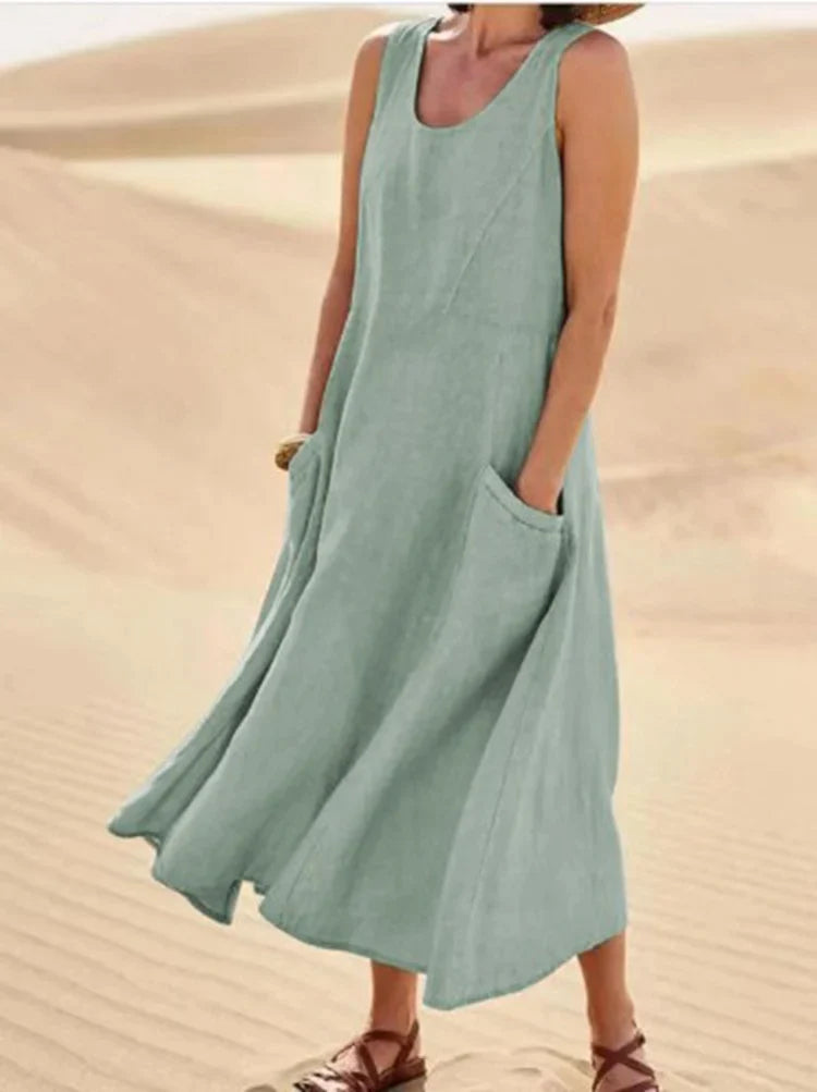 Alma - linen dress for spring