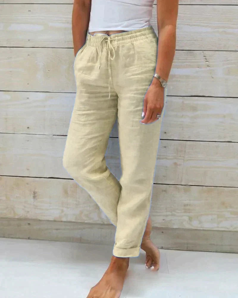 STACY - Stylish linen trousers for women