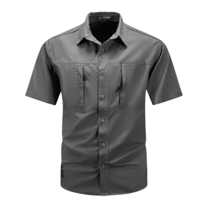 Bert | practical shirt with chest zips and short sleeves