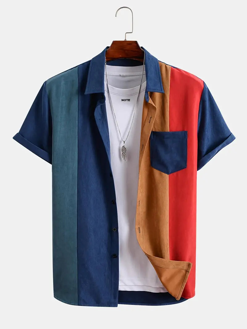 Felix - colorful lapel shirt for men