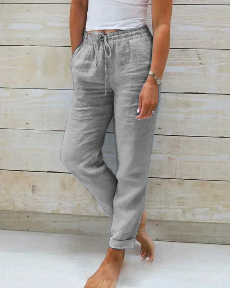 STACY - Stylish linen trousers for women