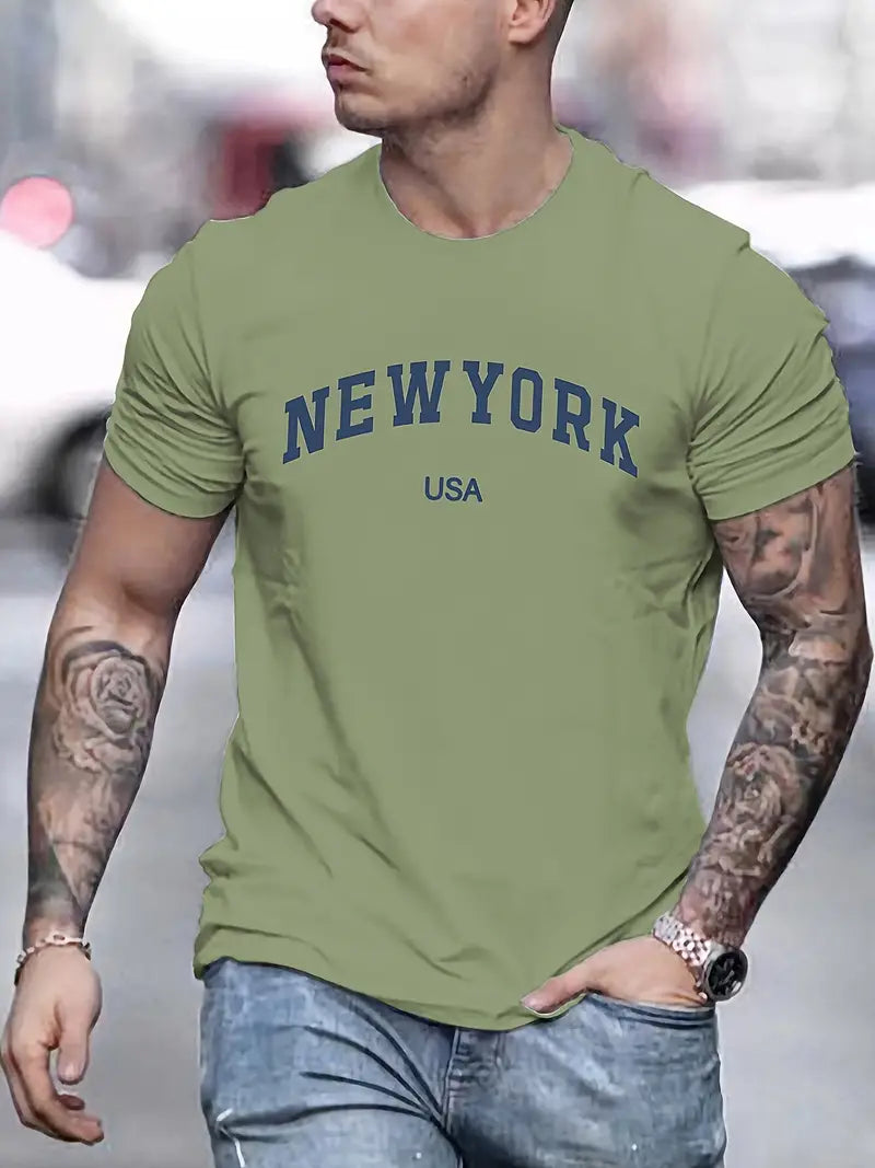 Solstice – New York print t-shirt for men