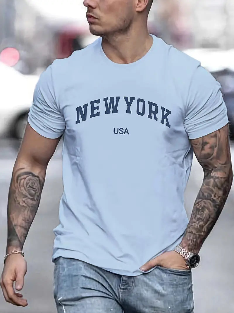 Solstice – New York print t-shirt for men