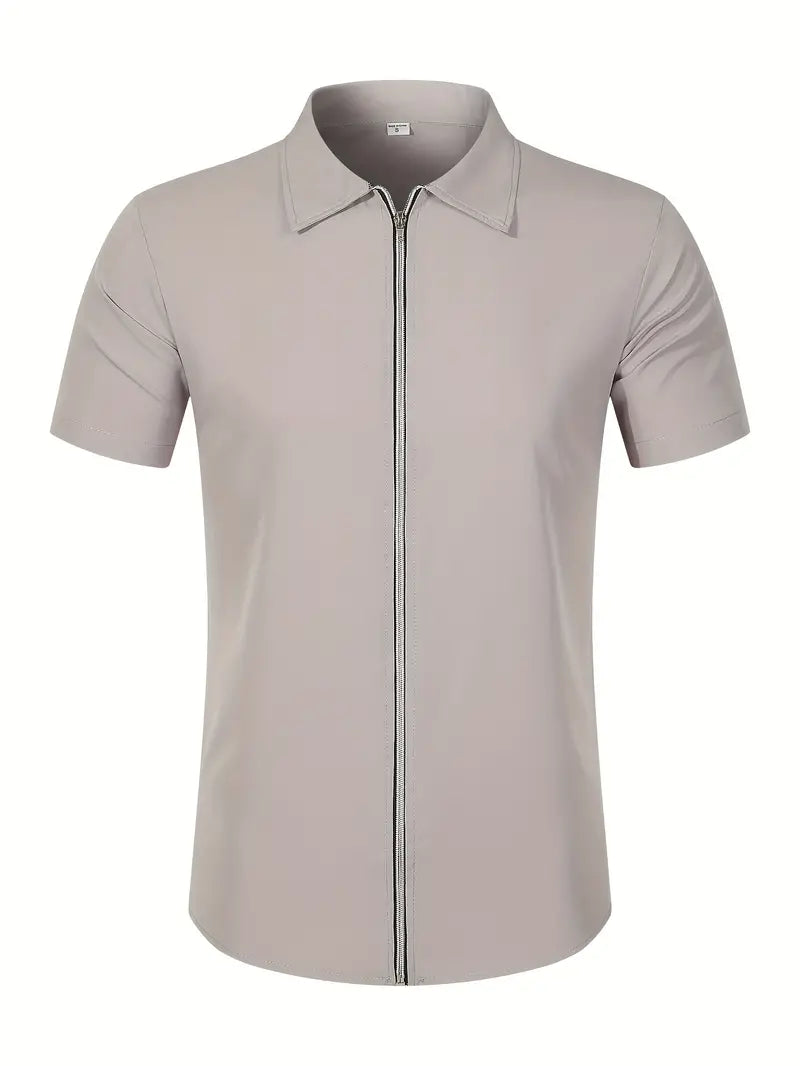 Ronan – zip-up shirt for men