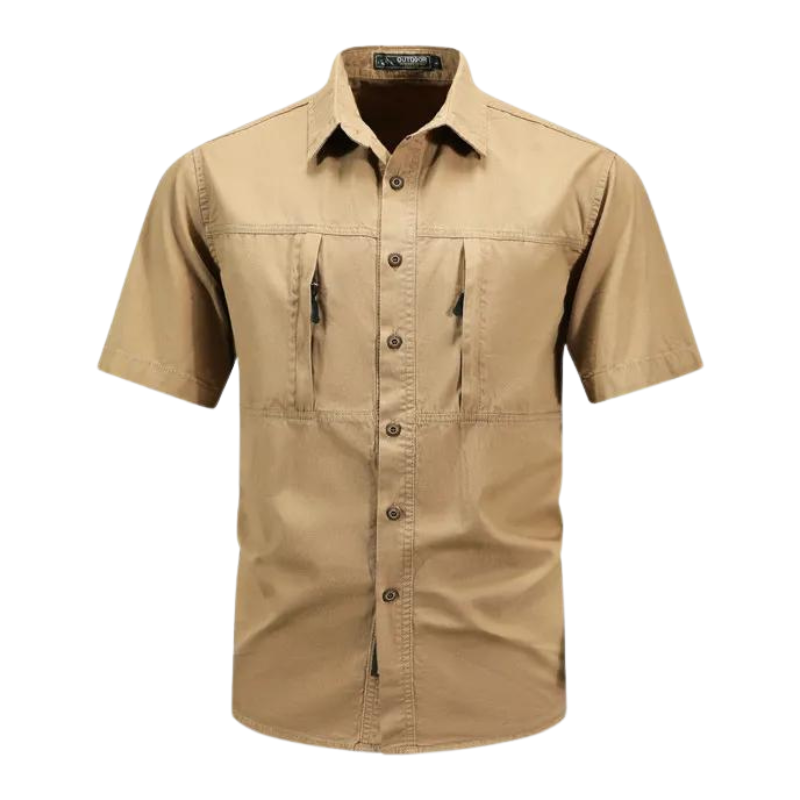 Bert | practical shirt with chest zips and short sleeves