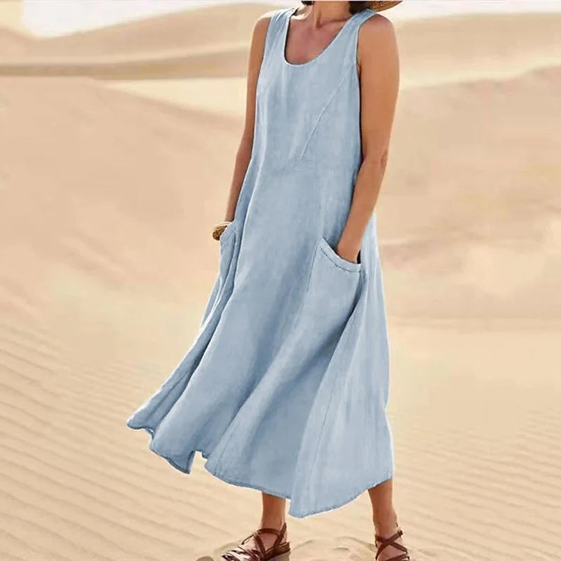 Alma - linen dress for spring