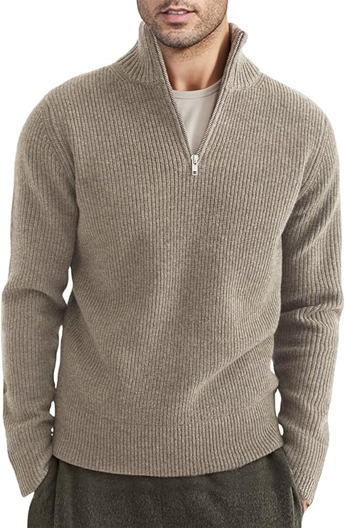 Tommy - stylish zipped sweater for men iItalian design)