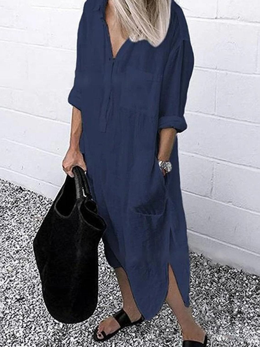 Aileen - super beautiful and very elegant maxi linen dress, ideal for summer