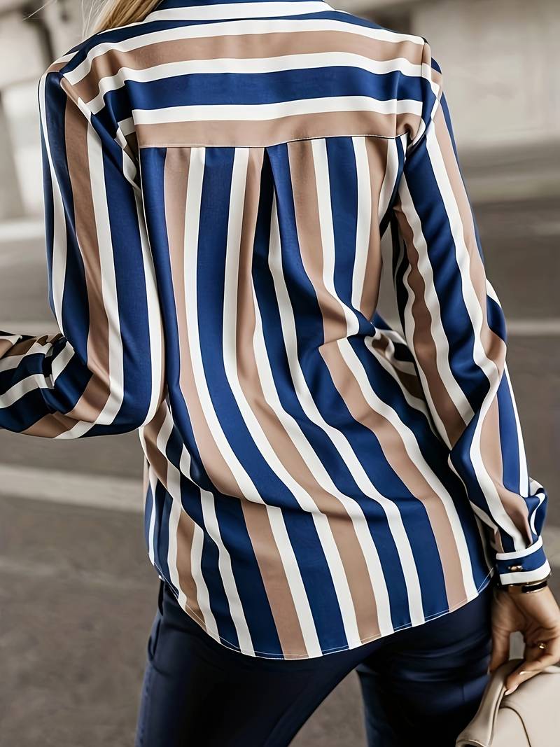 Emily – casual, stylish striped blouse