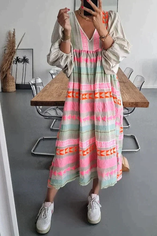 HELENE - Colorful dress for summer