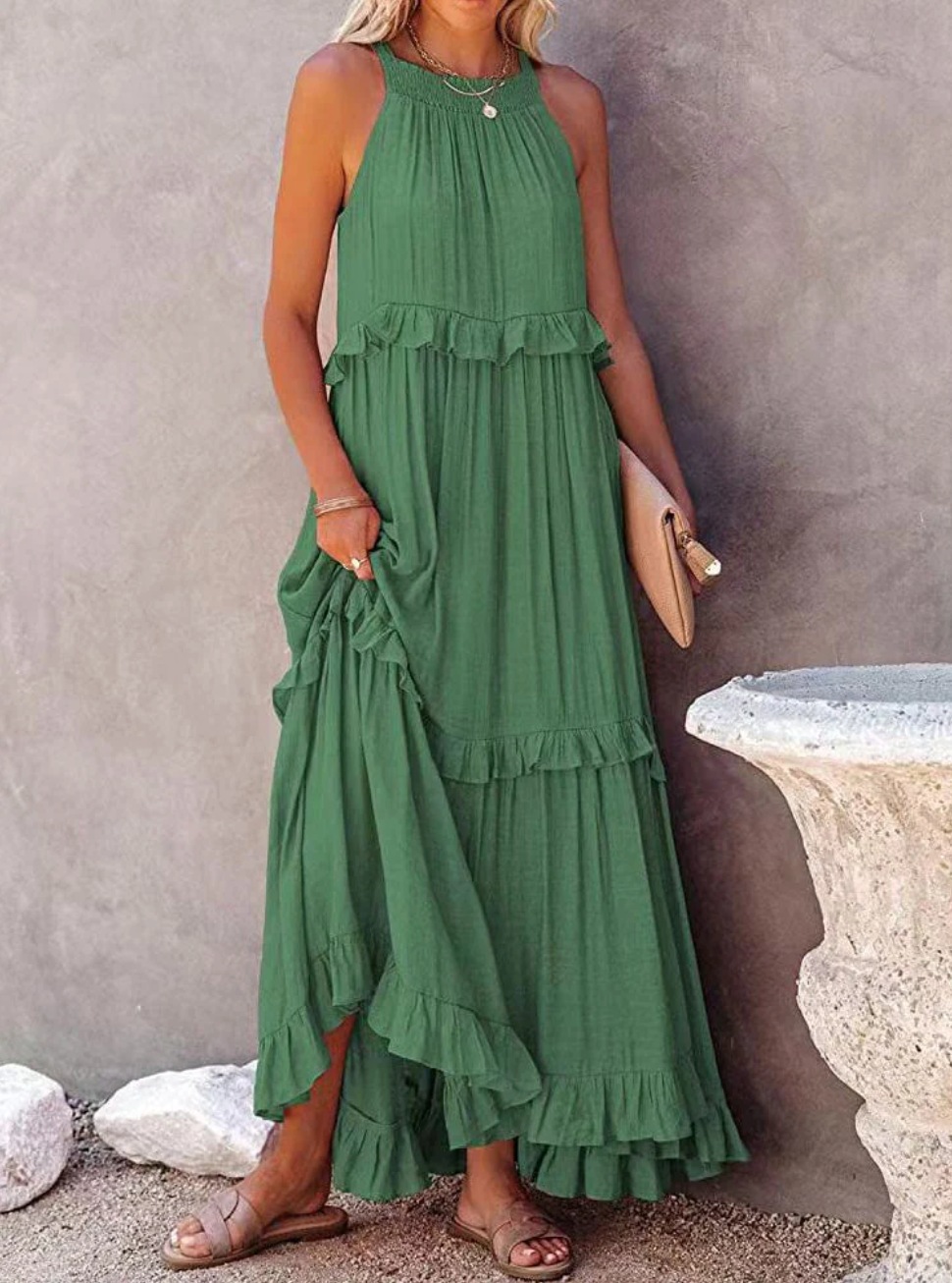 Marleen - Stylish maxi dress for spring/summer