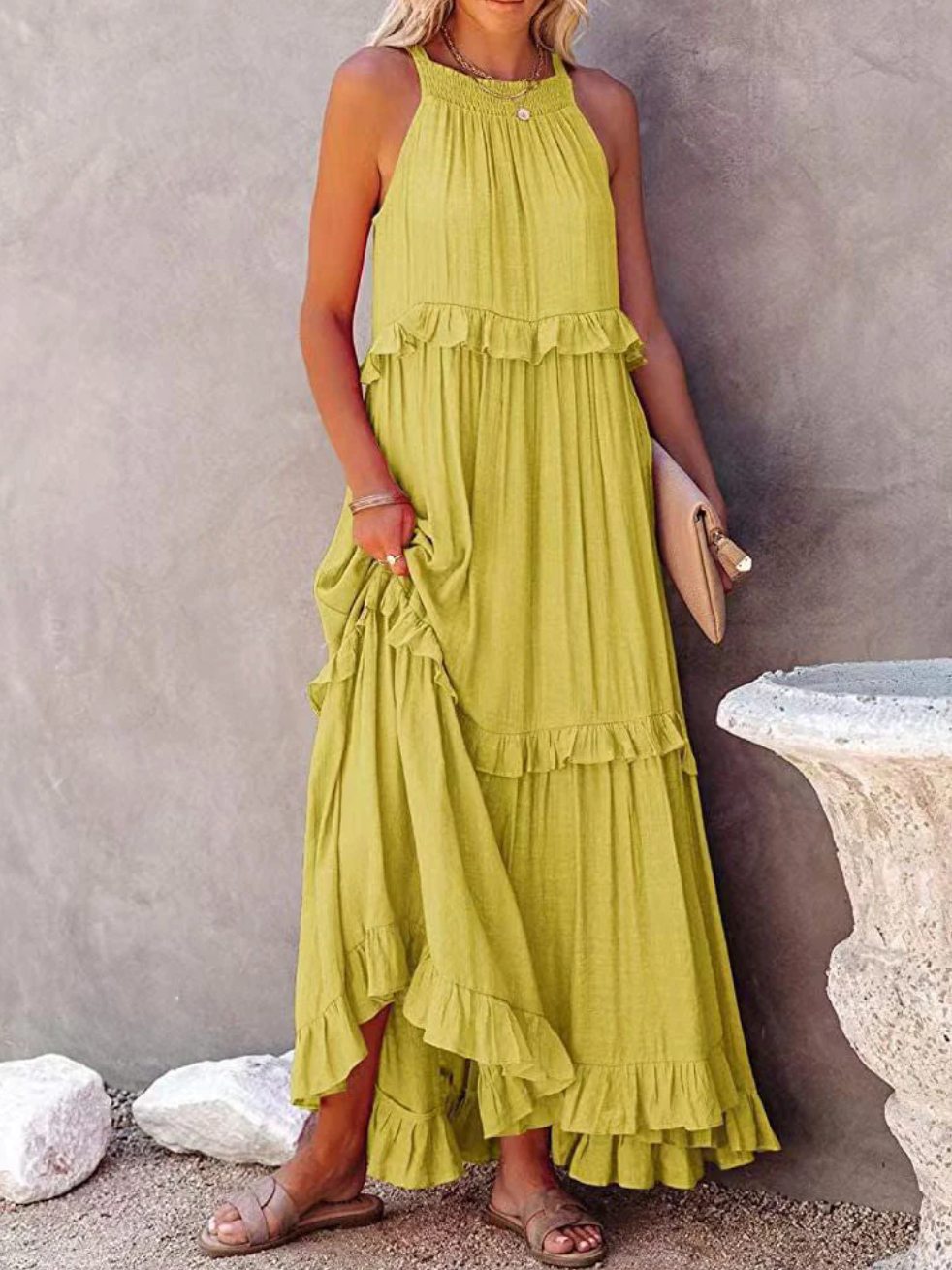 Marleen - Stylish maxi dress for spring/summer