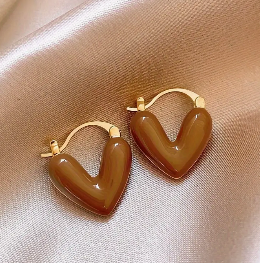 HERZL - Beautiful earrings in the shape of a heart designed in Munich