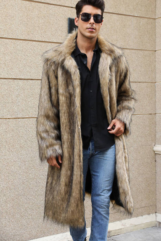 Zach – long fur winter coat for men