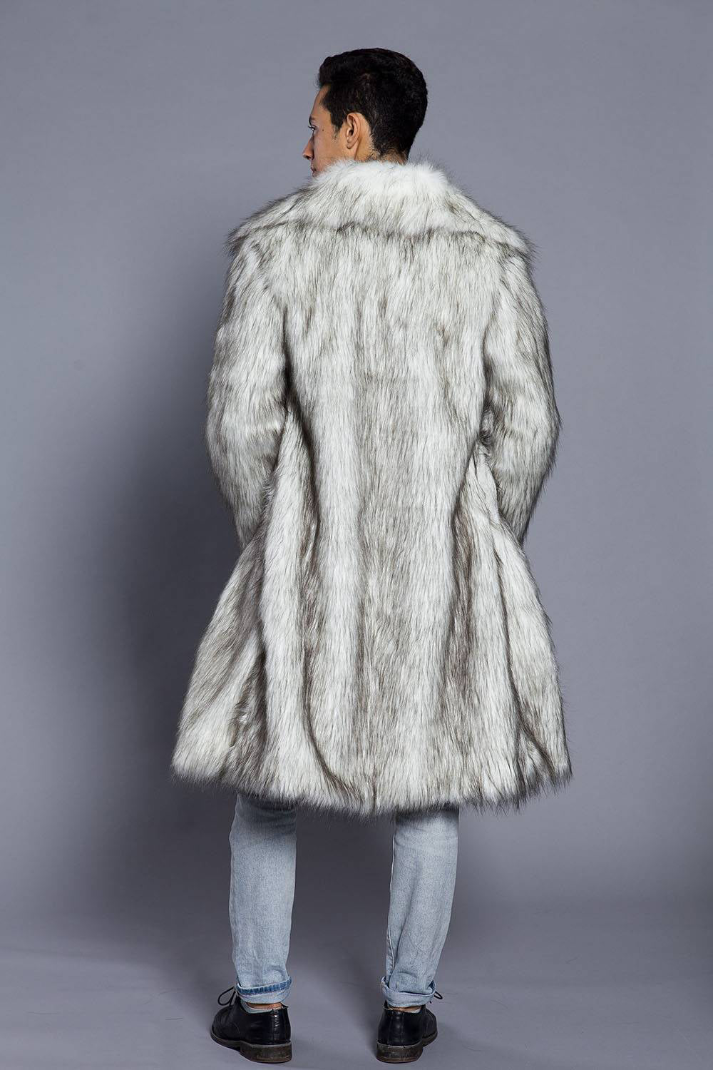 Zach – long fur winter coat for men