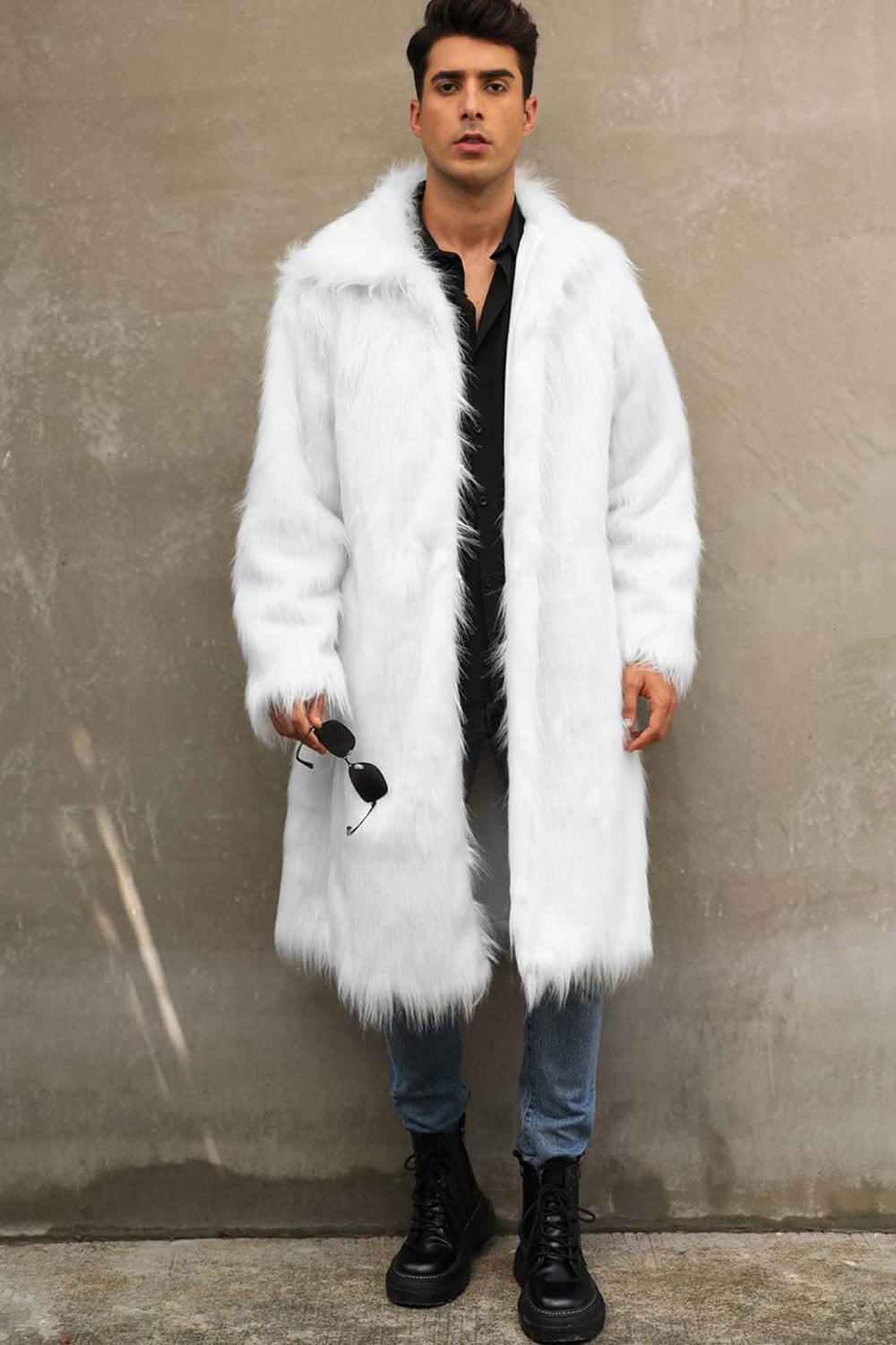 Zach – long fur winter coat for men