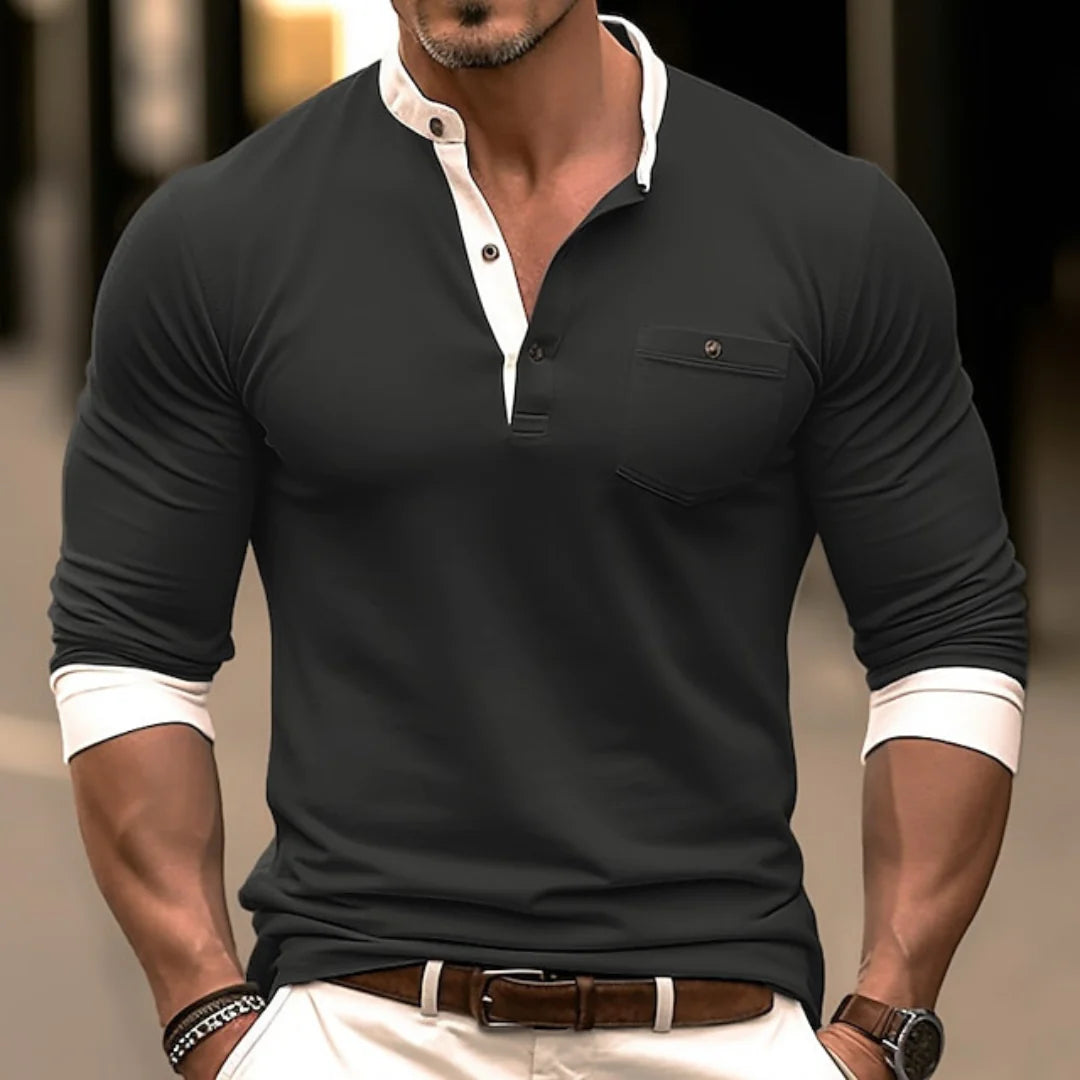 Maik - Stylish long-sleeved shirt for men