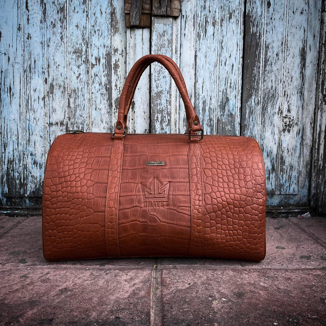 Arie - Stylish large leather travel bag