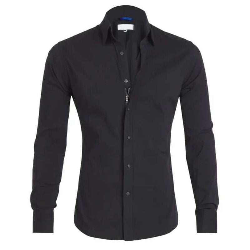 Brody - wrinkle-free shirt with hidden zipper