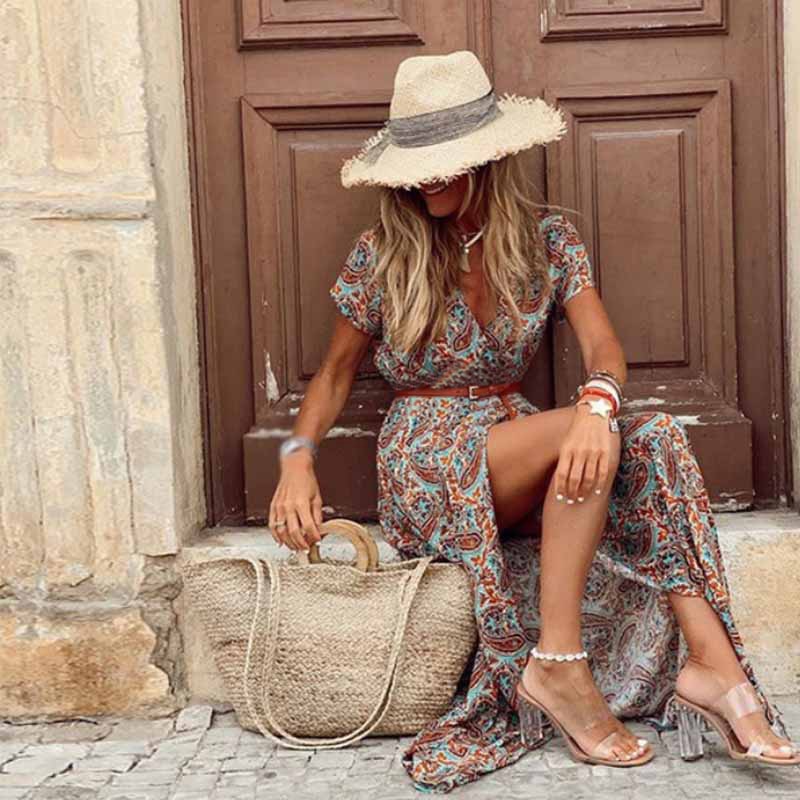 Bonia - long maxi dress in boho style