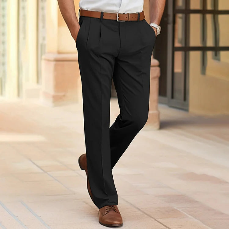 Glenn - Casual business suit trousers for men with pockets