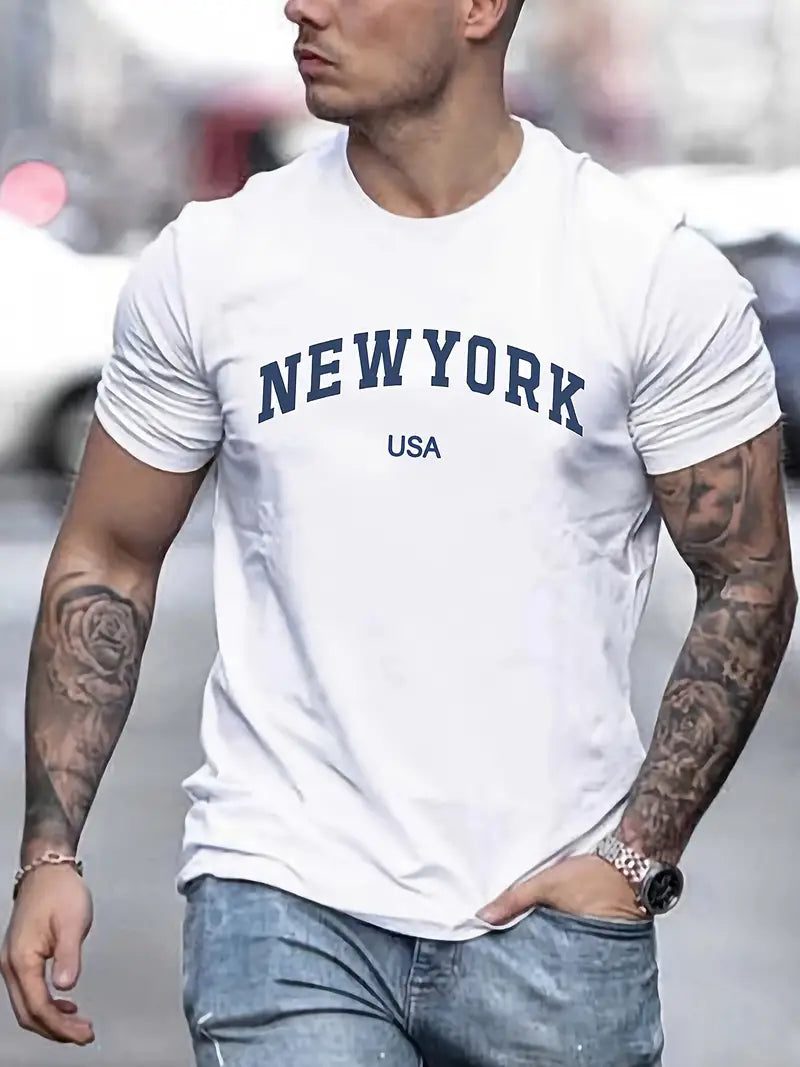 Solstice – New York print t-shirt for men