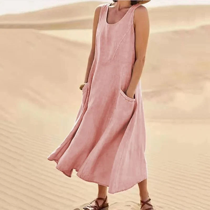 Alma - linen dress for spring