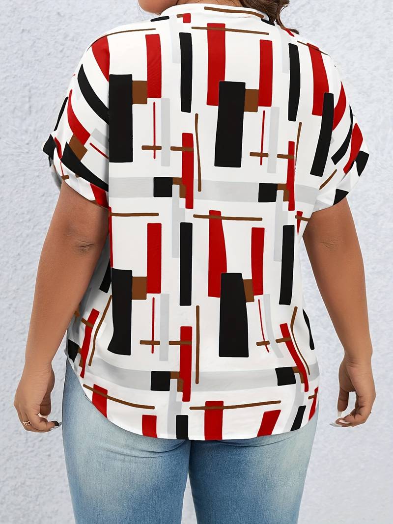 Ava – shirt with geometric pattern