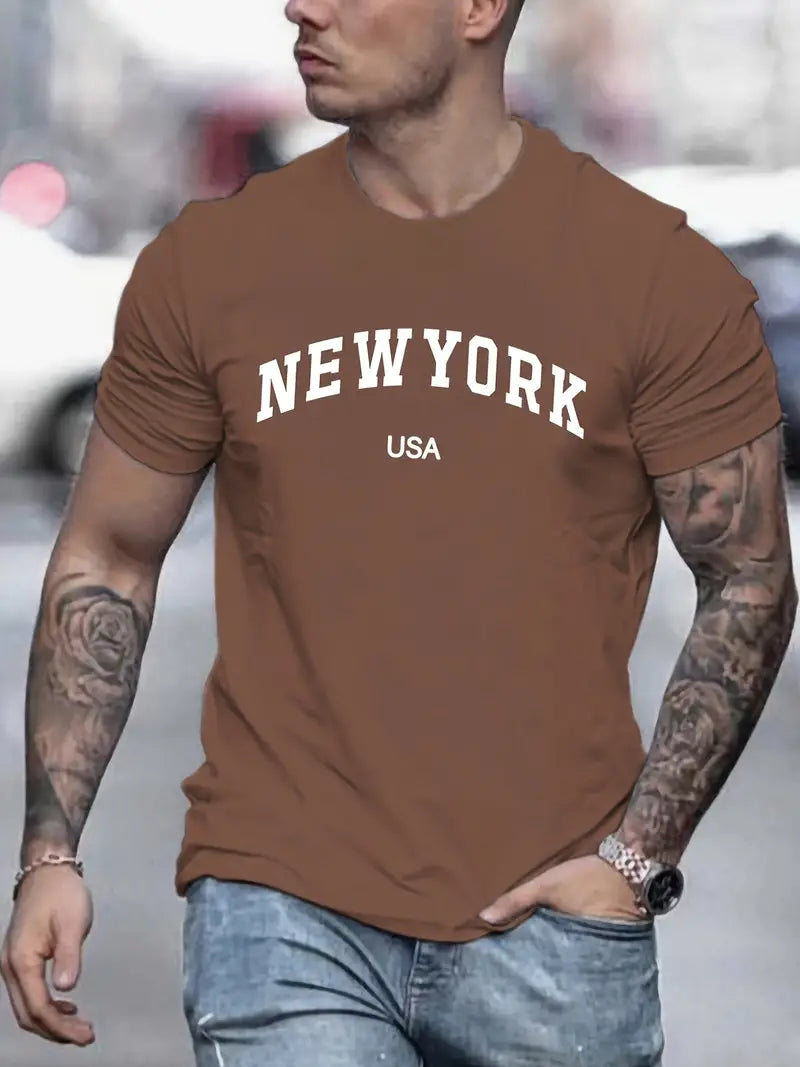 Solstice – New York print t-shirt for men