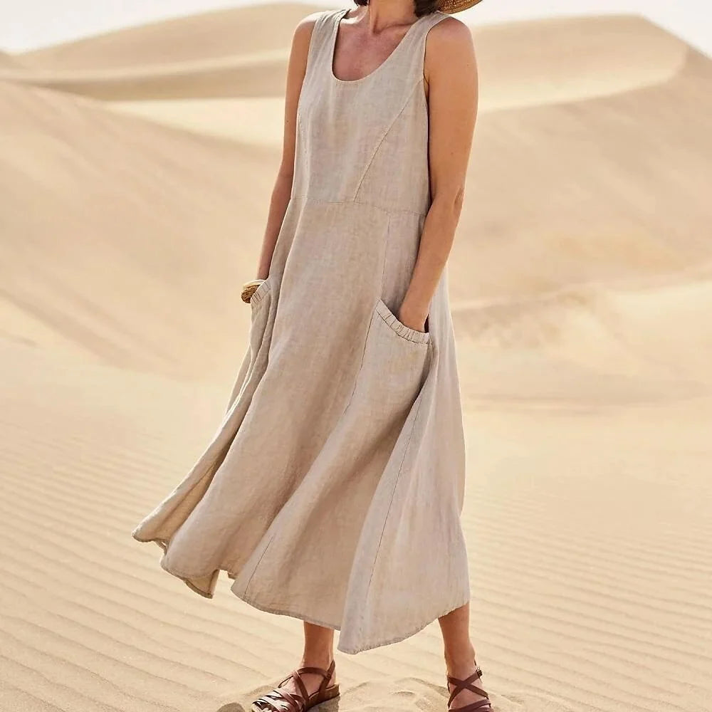 Alma - linen dress for spring