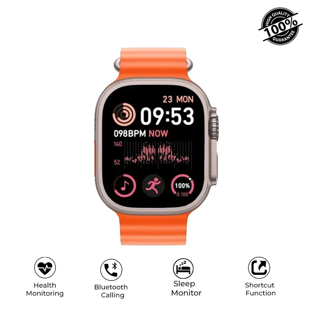 Ultra Smartwatch Series 8 - for iPhone & Android - 2 wristbands included