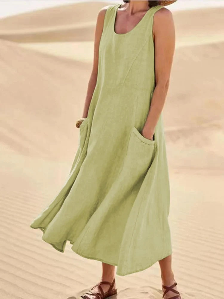 Alma - linen dress for spring