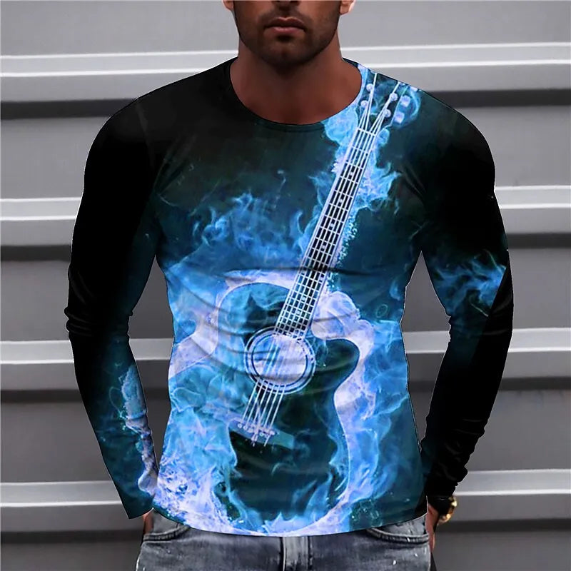 Chay – blue guitar sweatshirts for men