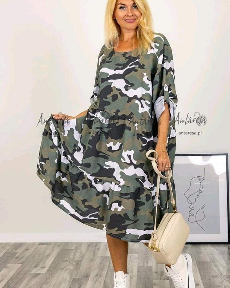 Baila - camouflage dress for spring