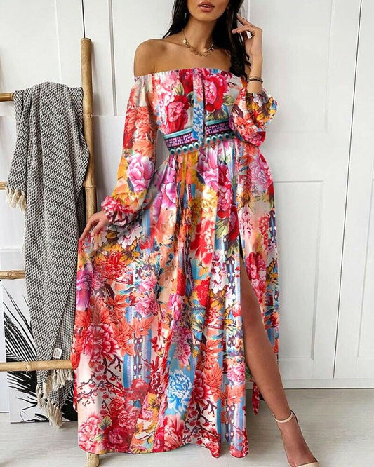 Callie - Unique off shoulder summer dress