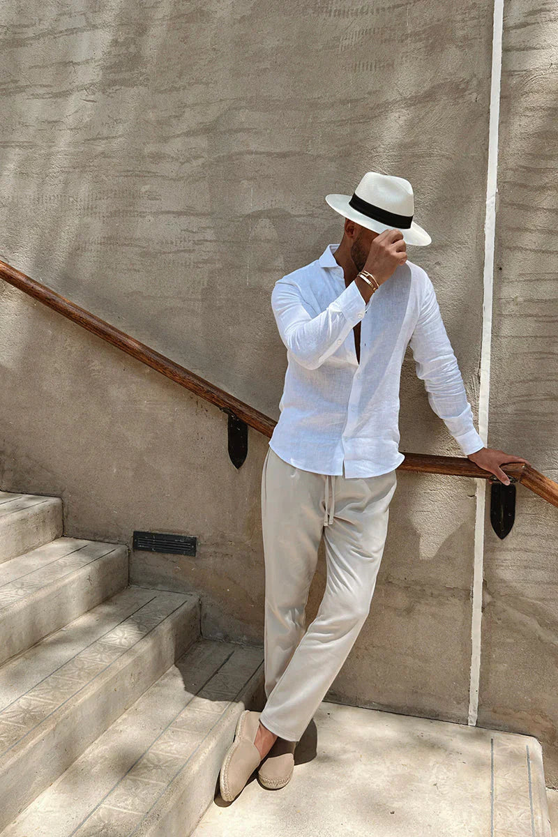 Raul - White linen shirt